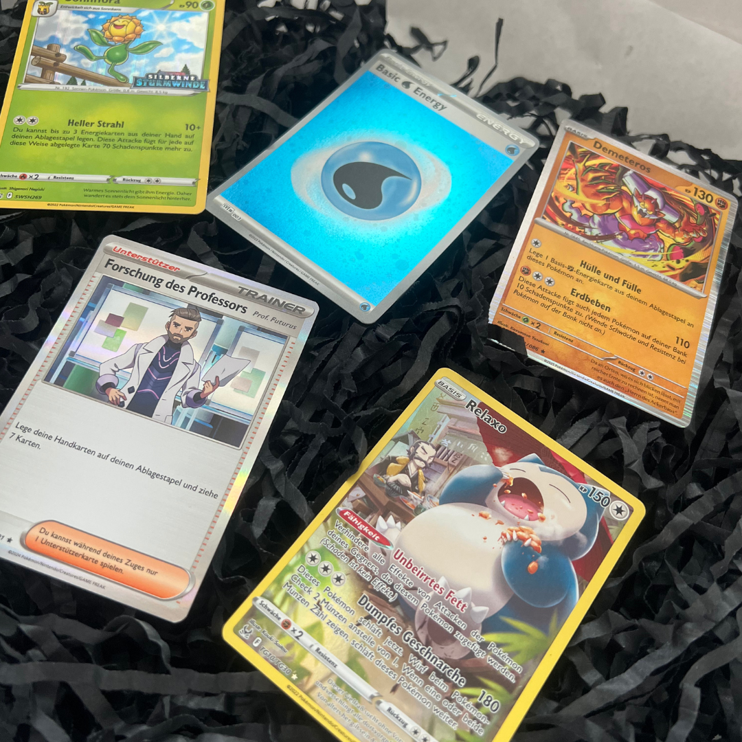 500 Pokémon Karten | Sammlung mit 500 Karten inkl. 100 Holokarten | Deutsch