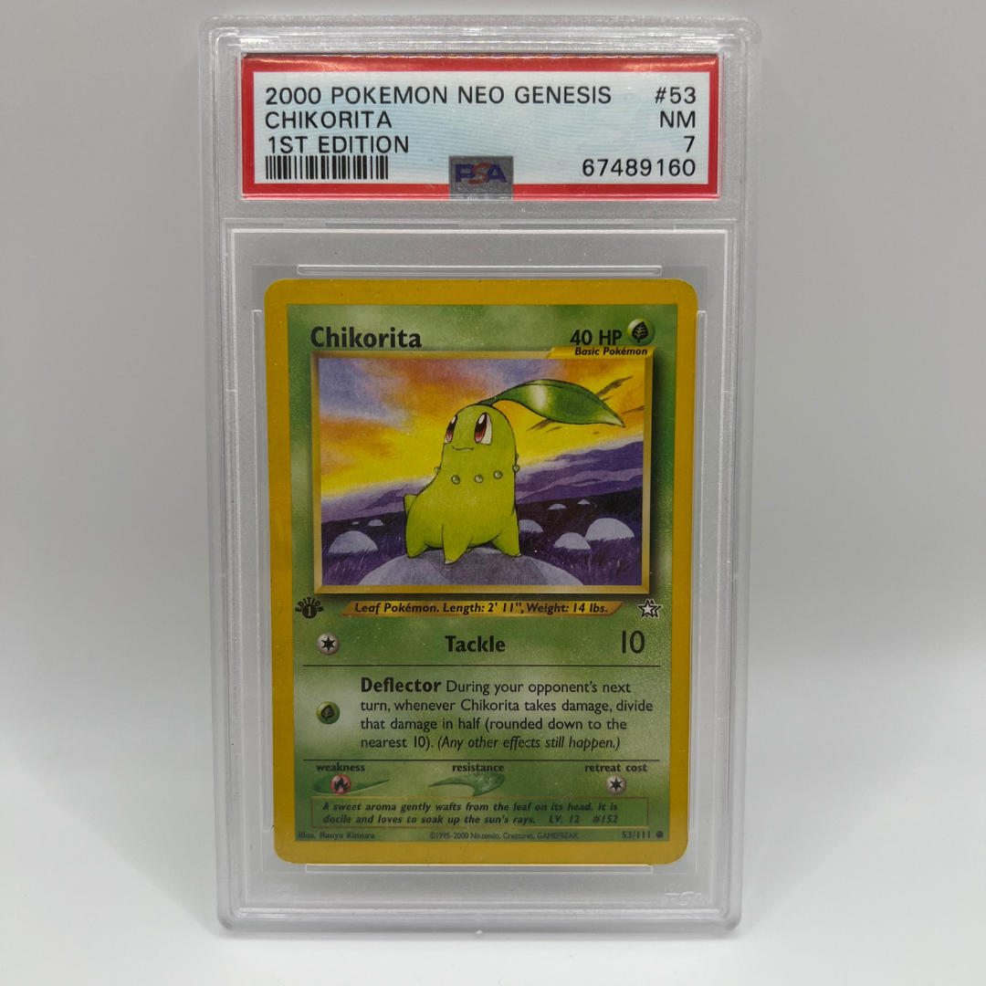 Pokémon | Chikorita | 53/111 | Neo Genesis | PSA 7 | NM | Englisch