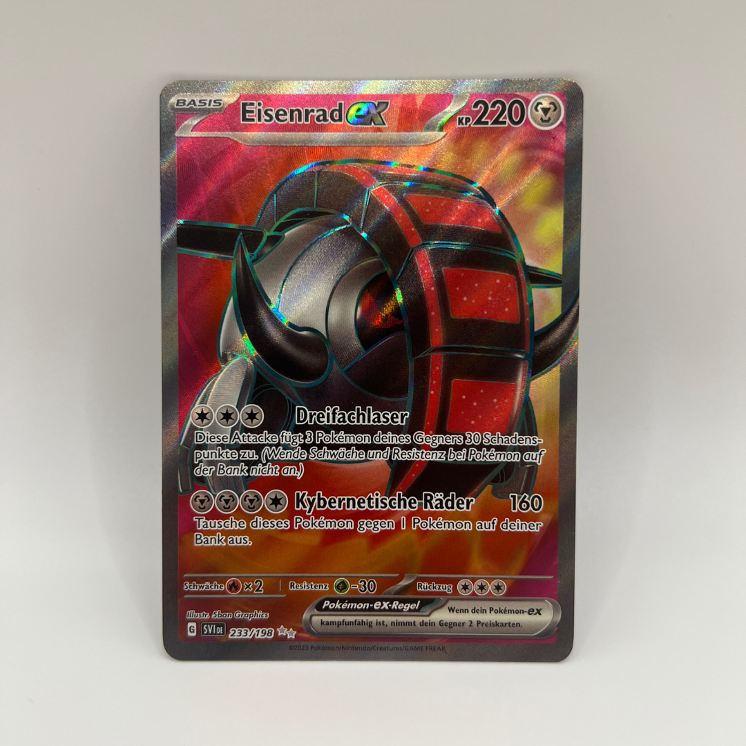 Pokémon | Eisenrad EX | 233/198 | Full Art | Karmesin & Purpur | NM | Deutsch