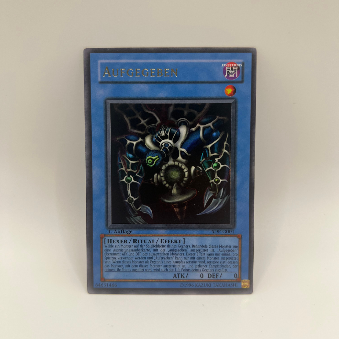 Yu-Gi-Oh! | Aufgeben | SDP-G001 | Ultra Rare | G | Deutsch