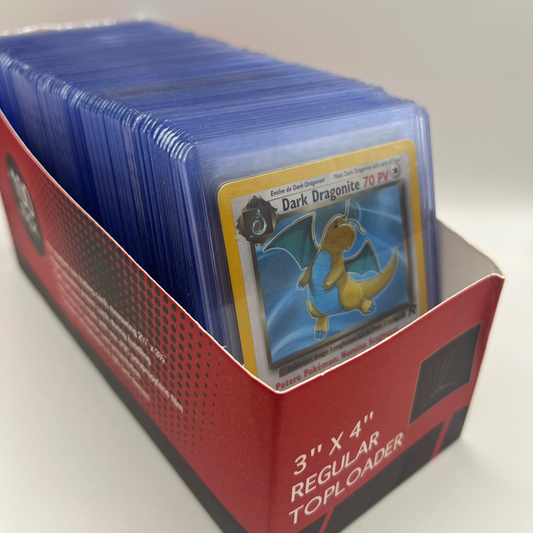 Toploader | 100 Stück + 100 Sleeves | Pokemon Yu-Gi-Oh! One Piece Magic
