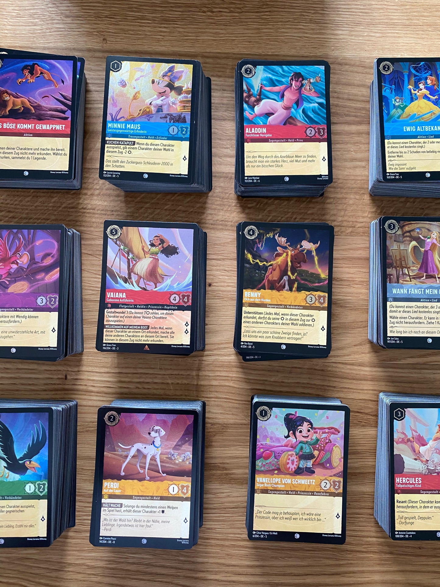 100 Disney Lorcana Karten | 100 Karten inkl. 5 Holokarten | Deutsch