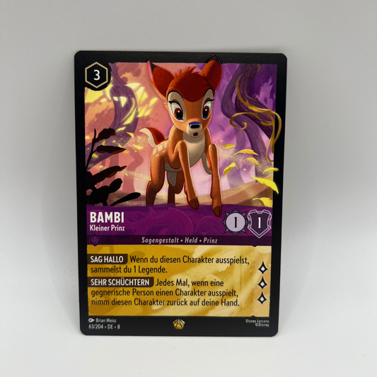Disney Lorcana | Bambi | 63/204 | Domäne von Dschafar | NM | Deutsch
