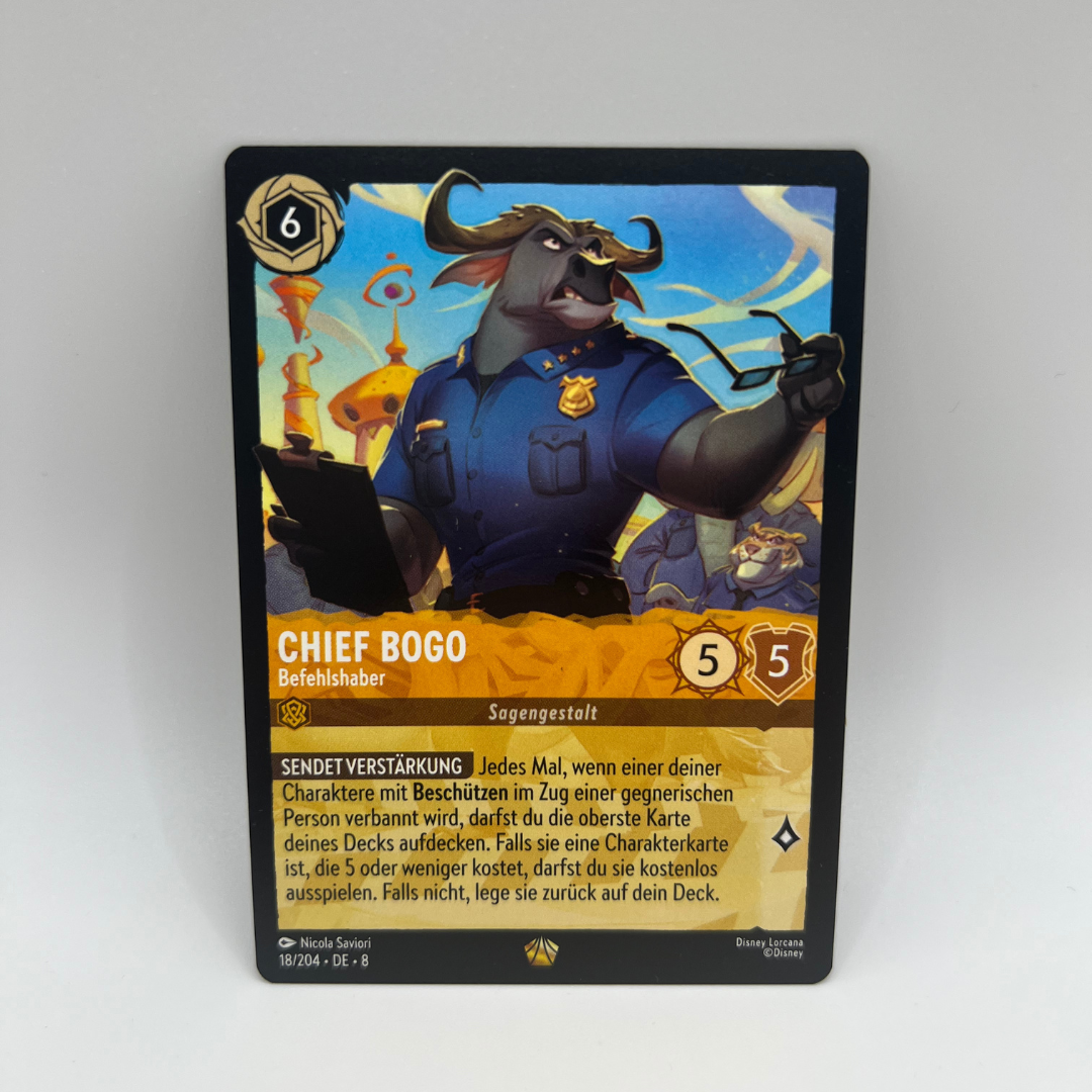 Disney Lorcana | Chief Bogo | 18/204 | Domäne von Dschafar | NM | Deutsch