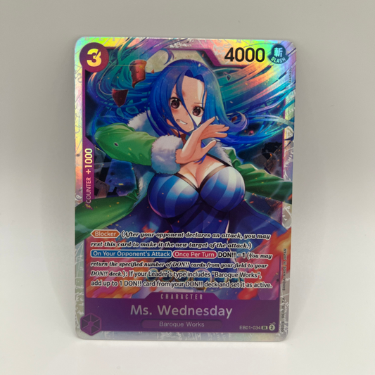One Piece | Ms. Wednesday | EB01-034 | Character | Super Rare | NM | englisch