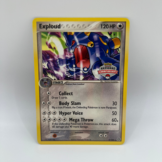 Pokémon | Exploud | 3/106 | National Championships | Promo | | NM | Englisch