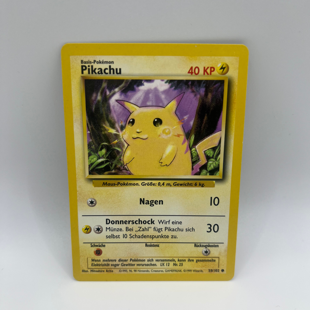 Pokémon | Pikachu | 58/102 | Base Set | NM | deutsch
