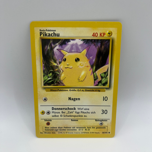 Pokémon | Pikachu | 58/102 | Base Set | NM | deutsch
