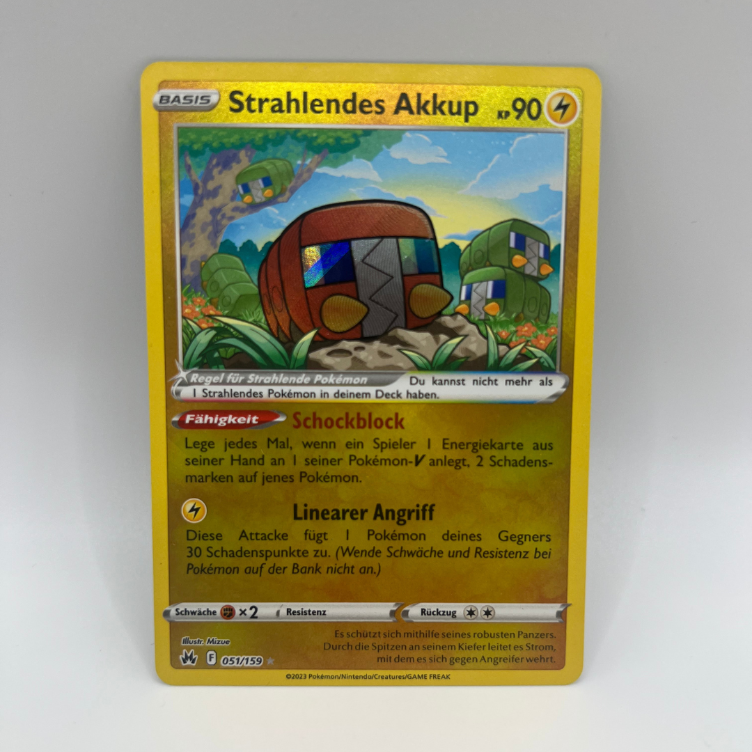 Pokémon | Strahlendes Akkup | 051/159 | Reverse Holo | Zenit der Könige | NM | deutsch