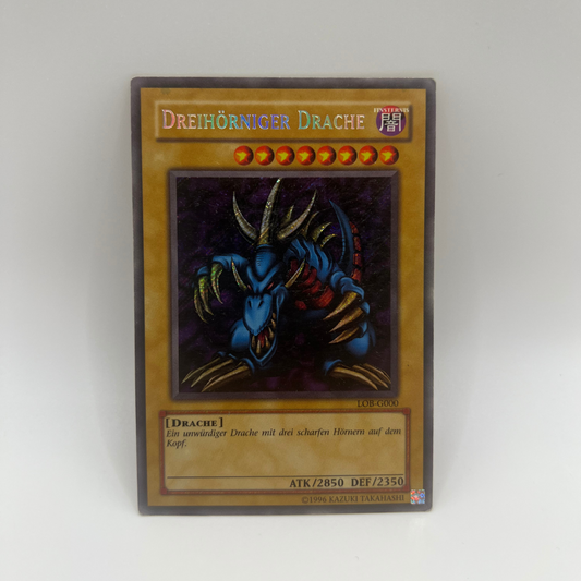 Yu-Gi-Oh! | Dreihörniger Drache | LOB-G000 | Secret Rare | G | Deutsch